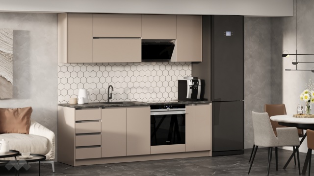 Кухня Норд А6 модулни кашмир със сиво