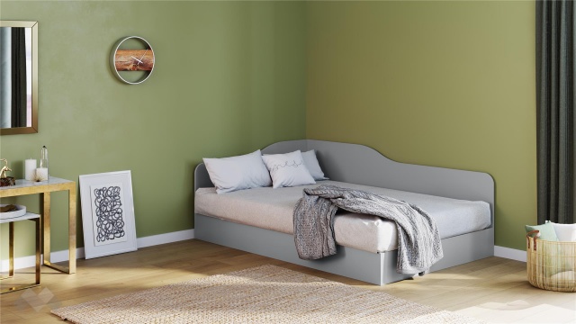 Легло 120/190 Скай с включен матрак Бонел 120/190 нардо сив