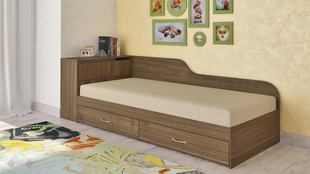 Мини приста с ракла 82/190 Адмирал орех адмирал - МебелМаг Мини приста с ракла 82/190 Адмирал орех адмирал