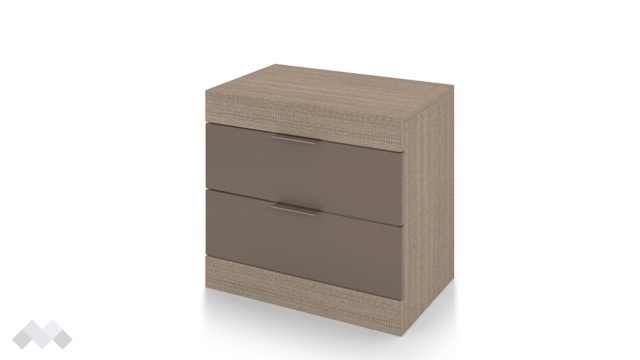 Нощен шкаф Пит мока с лате