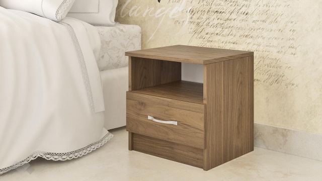 Нощен шкаф Кери орех адмирал
