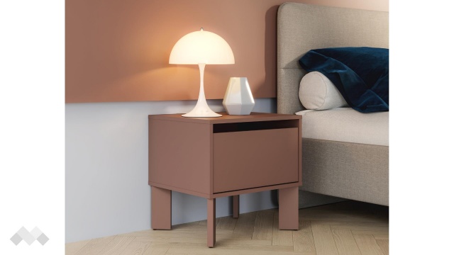 Нощно шкафче Тахо теракота