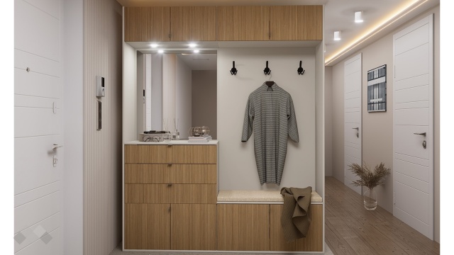 Портманто Хармония дъб гардън с кашмир - МебелМаг Портманто Хармония дъб гардън с кашмир