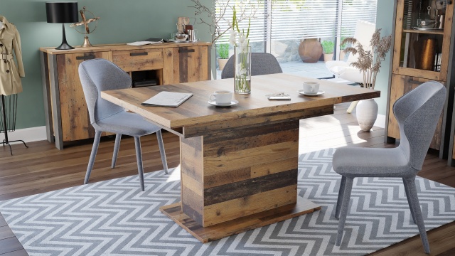 Трапезна маса Кора разтегателни олд стайл