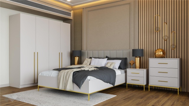 Спален комплект Велора кашмир - МебелМаг Спален комплект Велора кашмир