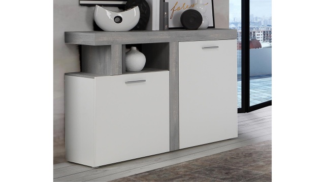 Скрин Джуледа сив скандинавски дъб с бяло