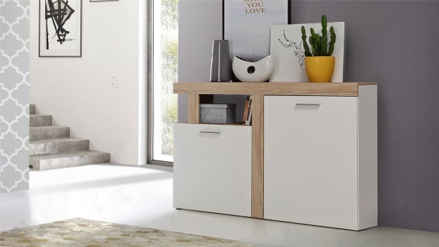 дъб сонома с бяло