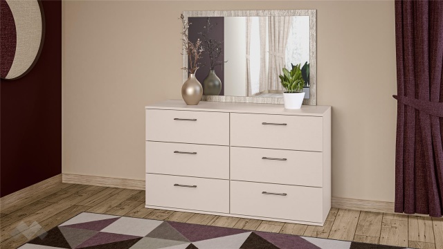 Скрин Керина памучно бежов с травертин