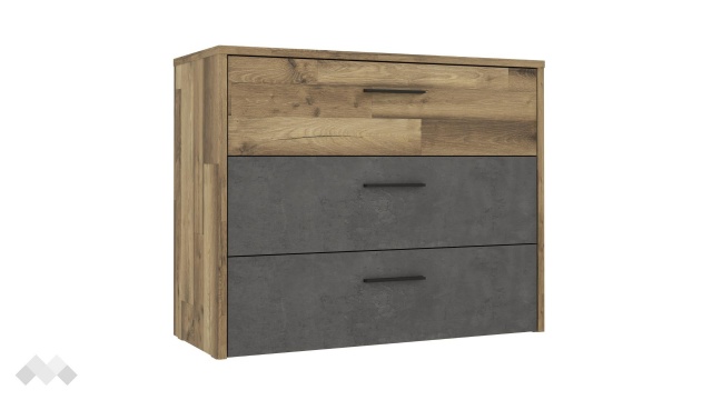 Скрин Ричиано бетон с дъб став