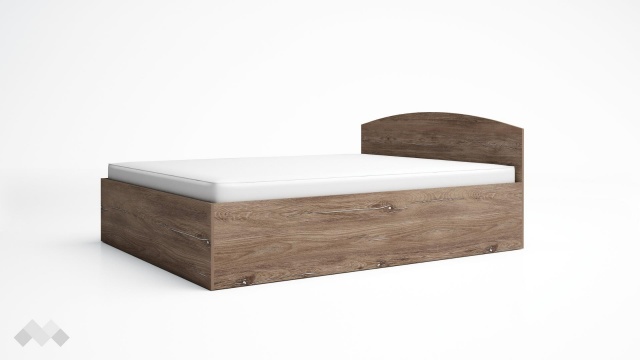 Спалня 160/200 Борей с включен матрак Бонел 160/200 браун силвърджак