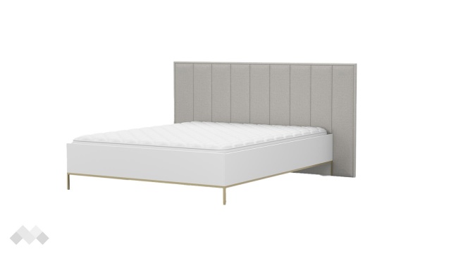 Спалня 160/200 Велора с включен матрак Бонел 160/200 кашмир - МебелМаг Спалня 160/200 Велора с включен матрак Бонел 160/200 кашмир