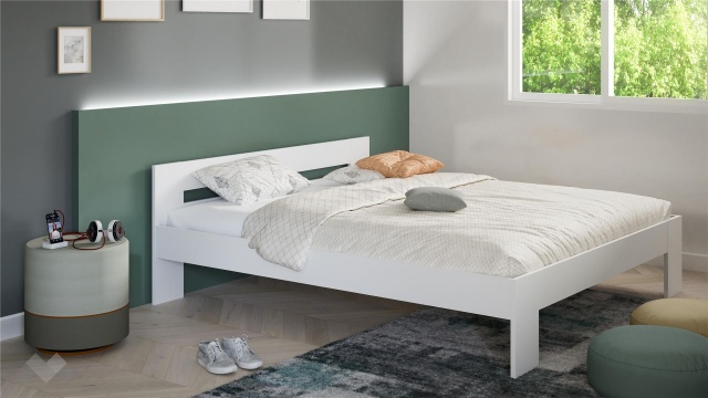 Спалня 180/200 Виндук с включен матрак Бонел 180/200 бял - МебелМаг Спалня 180/200 Виндук с включен матрак Бонел 180/200 бял