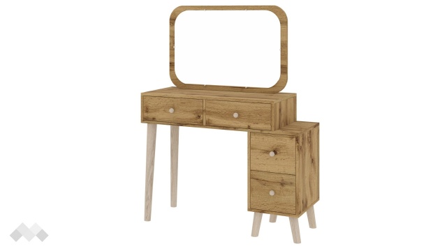 Тоалетка Аморе златен дъб - МебелМаг Тоалетка Аморе златен дъб