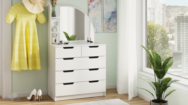 Тоалетка Бриз бял - МебелМаг Тоалетка Бриз бял