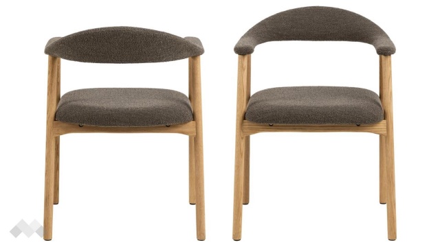 Трапезен стол Аделия тъмно кафяв