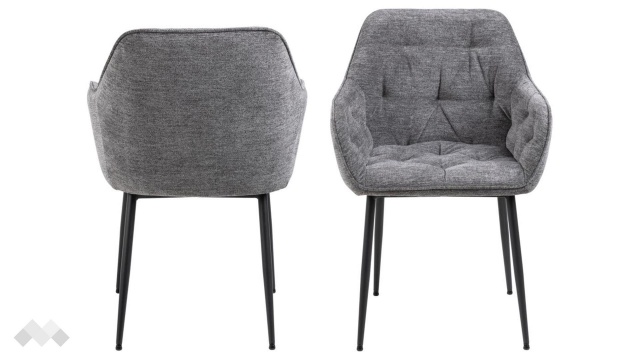 Трапезен стол Брук сив