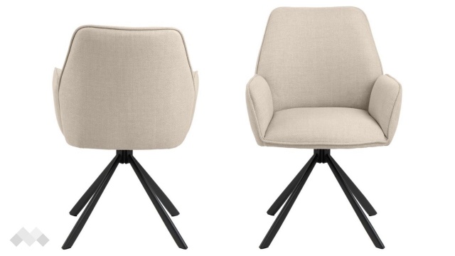 Трапезен стол Гленда бежов - МебелМаг Трапезен стол Гленда бежов