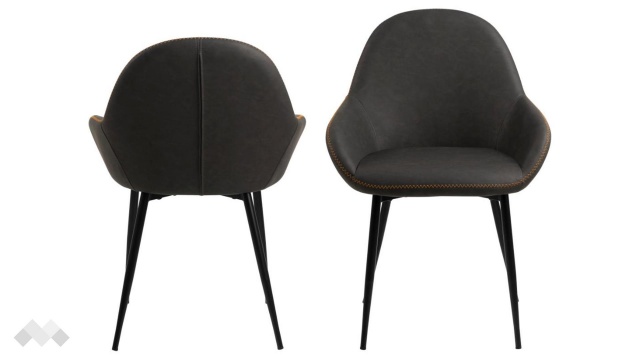 Трапезен стол Кандис тъмно сив