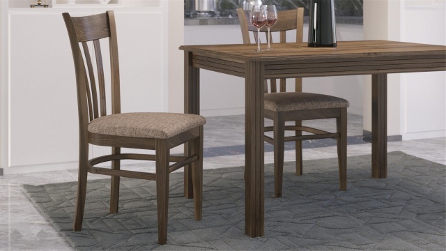 Трапезен стол Нора светъл орех