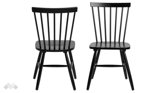 Трапезен стол Риано черен - МебелМаг Трапезен стол Риано черен