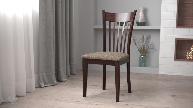 Трапезен стол Страдивариус орех - МебелМаг Трапезен стол Страдивариус орех