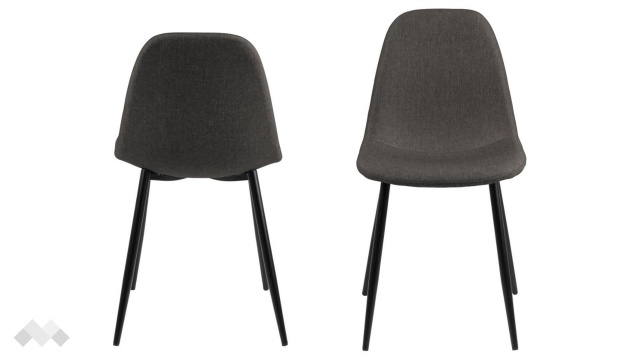 Трапезен стол Уилма графит - МебелМаг Трапезен стол Уилма графит