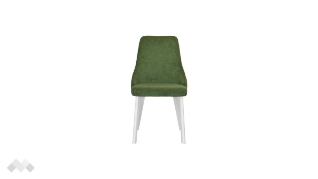 Трапезен стол Валенсия зелен с бяло - МебелМаг Трапезен стол Валенсия зелен с бяло