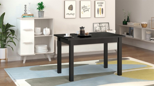 Трапезна маса Нати M разтегателни венге - МебелМаг Трапезна маса Нати M разтегателни венге