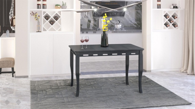 Трапезна маса Париж M разтегателни венге - МебелМаг Трапезна маса Париж M разтегателни венге