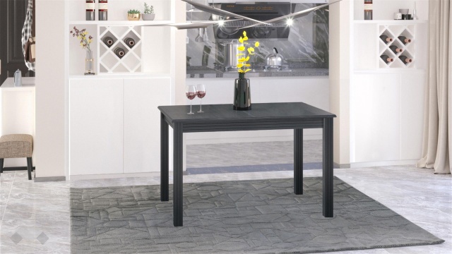 Трапезна маса Троя M разтегателни венге - МебелМаг Трапезна маса Троя M разтегателни венге