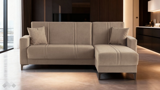 Ъглов диван Браво универсален ъгъл кафяв - МебелМаг Ъглов диван Браво универсален ъгъл кафяв