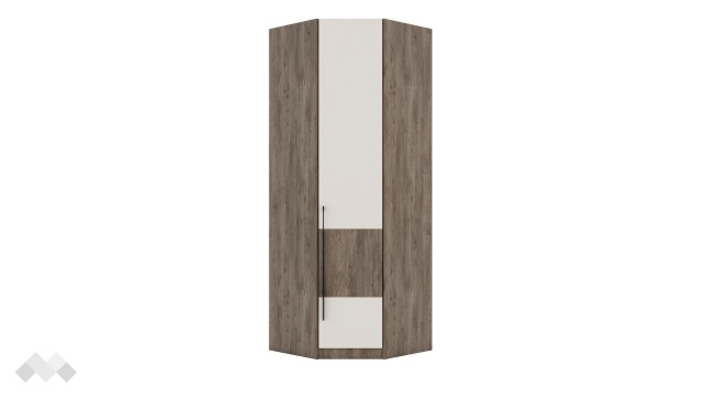 Гардероб Комо ъглови орех селект тъмен с кашмир - МебелМаг Гардероб Комо ъглови орех селект тъмен с кашмир