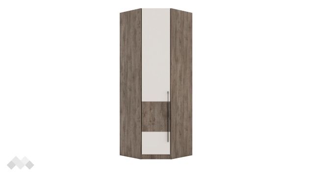 Гардероб Комо ъглови орех селект тъмен с кашмир - МебелМаг Гардероб Комо ъглови орех селект тъмен с кашмир