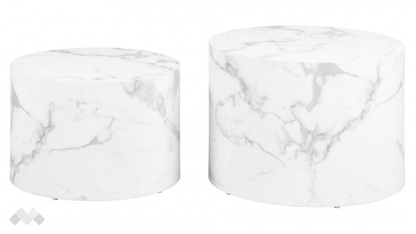 Холна маса Заре комплект маси бял мрамор - изглед 2