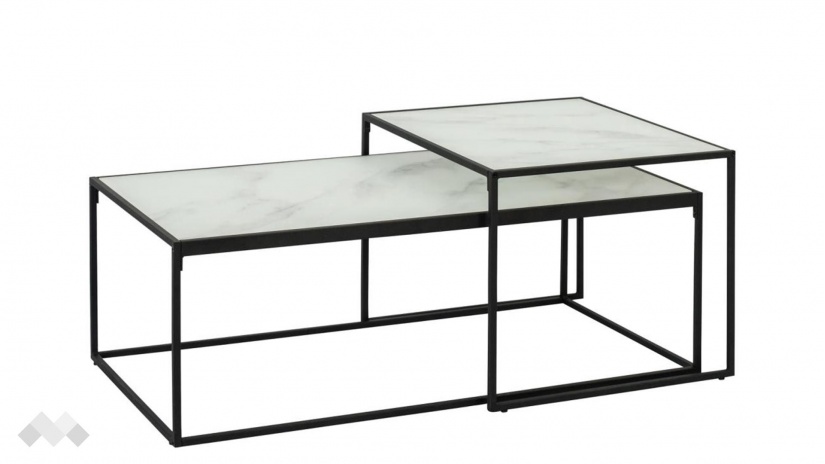 Холна маса Болтън комплект маси бял - изглед 1 - МебелМаг Холна маса Болтън комплект маси бял - изглед 1