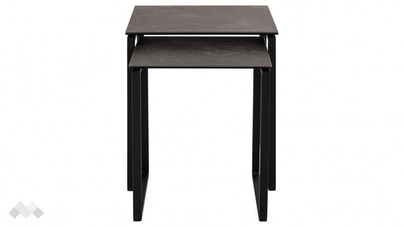 Холна маса Катрина комплект маси черен с черен мат - изглед 3