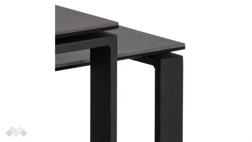 Холна маса Катрина комплект маси черен с черен мат - изглед 4 - МебелМаг Холна маса Катрина комплект маси черен с черен мат - изглед 4