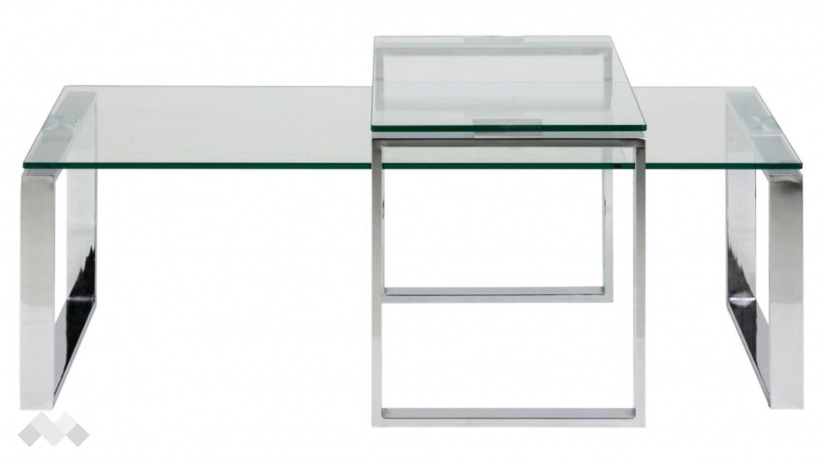 Холна маса Катрина комплект маси хром - изглед 2 - МебелМаг Холна маса Катрина комплект маси хром - изглед 2