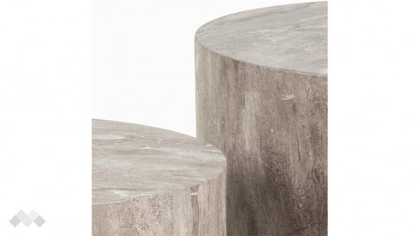 Холна маса Заре комплект маси сив мрамор - изглед 3 - МебелМаг Холна маса Заре комплект маси сив мрамор - изглед 3