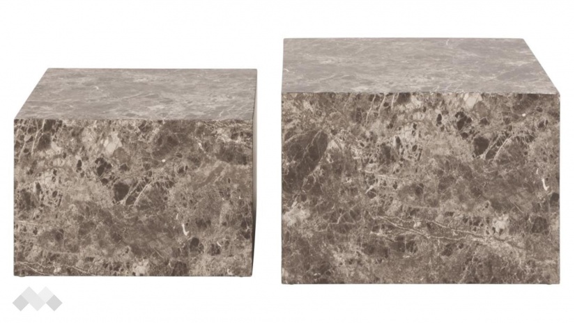 Холна маса Заре комплект маси кафяв мрамор - изглед 2