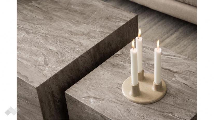 Холна маса Заре комплект маси сив мрамор - изглед 6