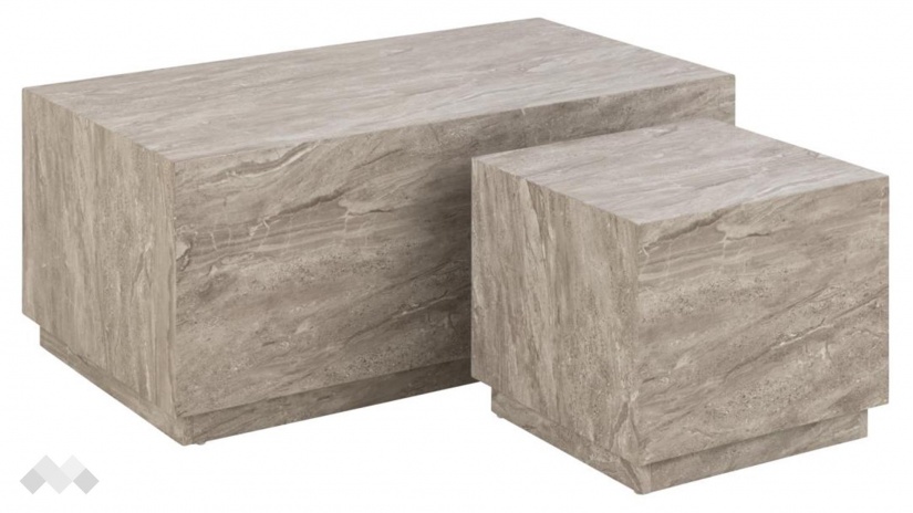 Холна маса Заре комплект маси сив мрамор - изглед 1