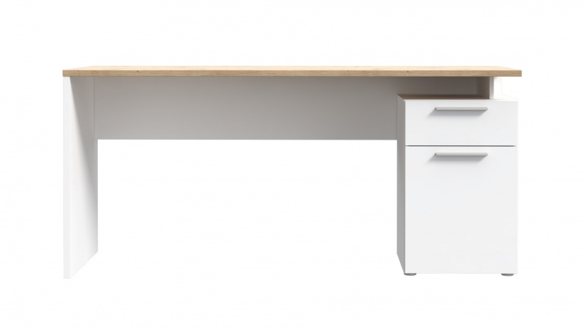 Бюро Коста дъб артисан с бяло - изглед 2 - МебелМаг Бюро Коста дъб артисан с бяло - изглед 2
