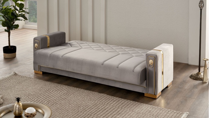 Диван Анталия триместни сив - изглед 4