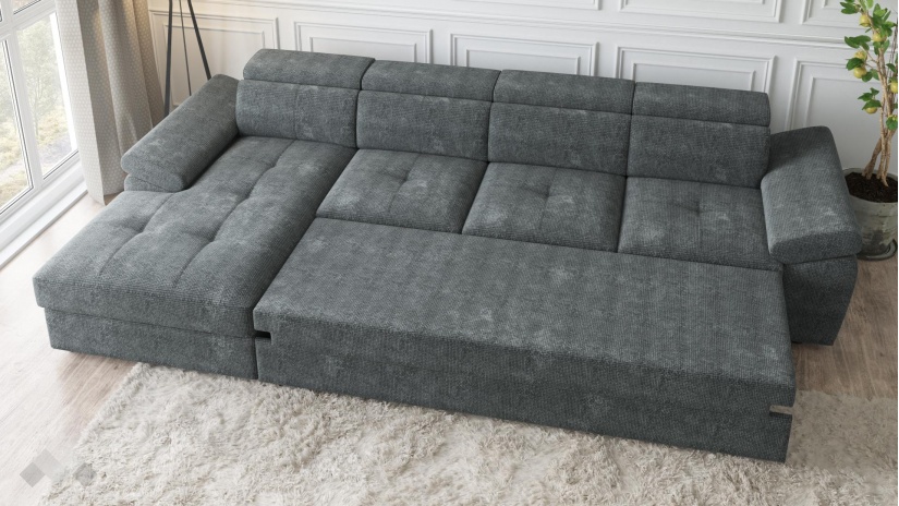 Ъглов диван Джент с посока графит - изглед 4 - МебелМаг Ъглов диван Джент с посока графит - изглед 4