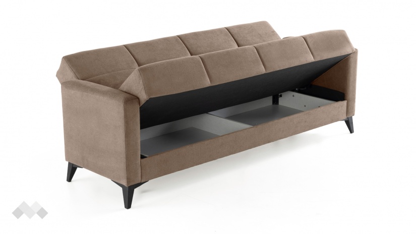 Диван Мира триместни кафяв - изглед 4