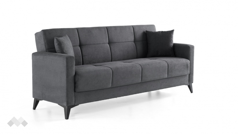 Диван Мира триместни сив - изглед 2