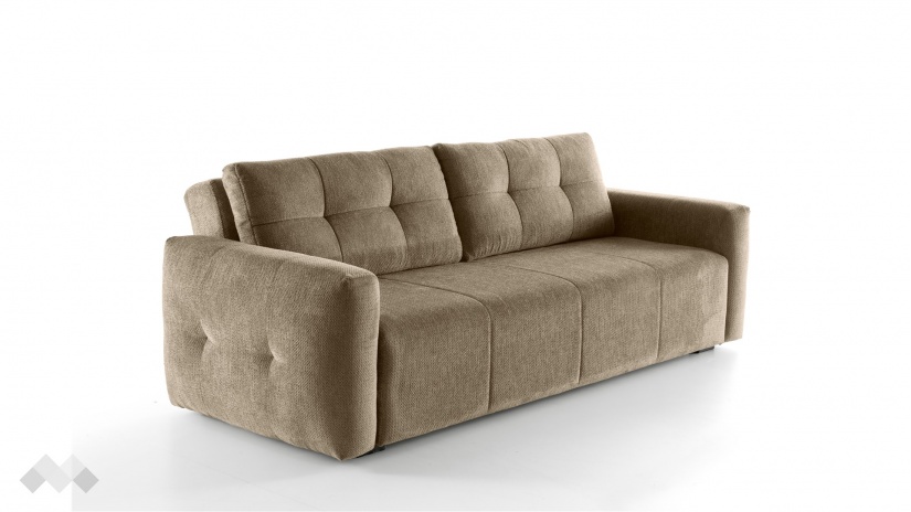 Диван Бахама триместни кафяв - изглед 3 - МебелМаг Диван Бахама триместни кафяв - изглед 3