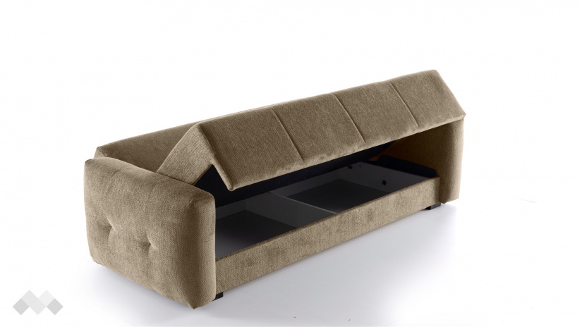 Диван Бахама триместни кафяв - изглед 4 - МебелМаг Диван Бахама триместни кафяв - изглед 4