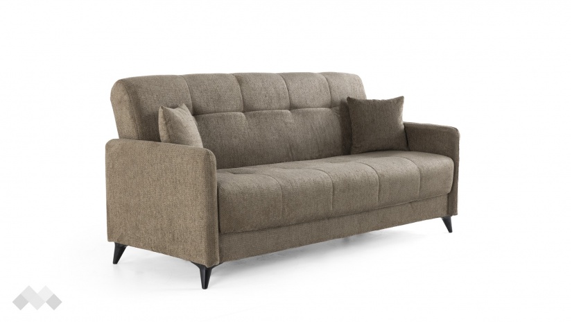 Диван Басел Покет триместни кафяв - изглед 3 - МебелМаг Диван Басел Покет триместни кафяв - изглед 3